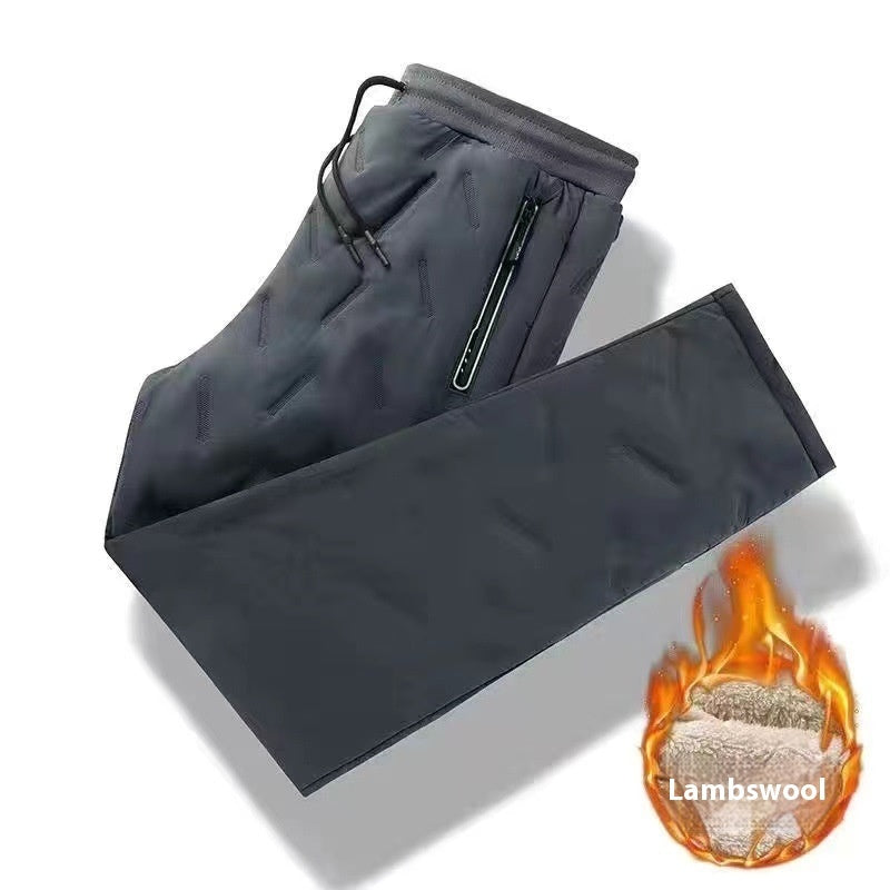 Polyester Fall Winter Men's Cashmere Pants