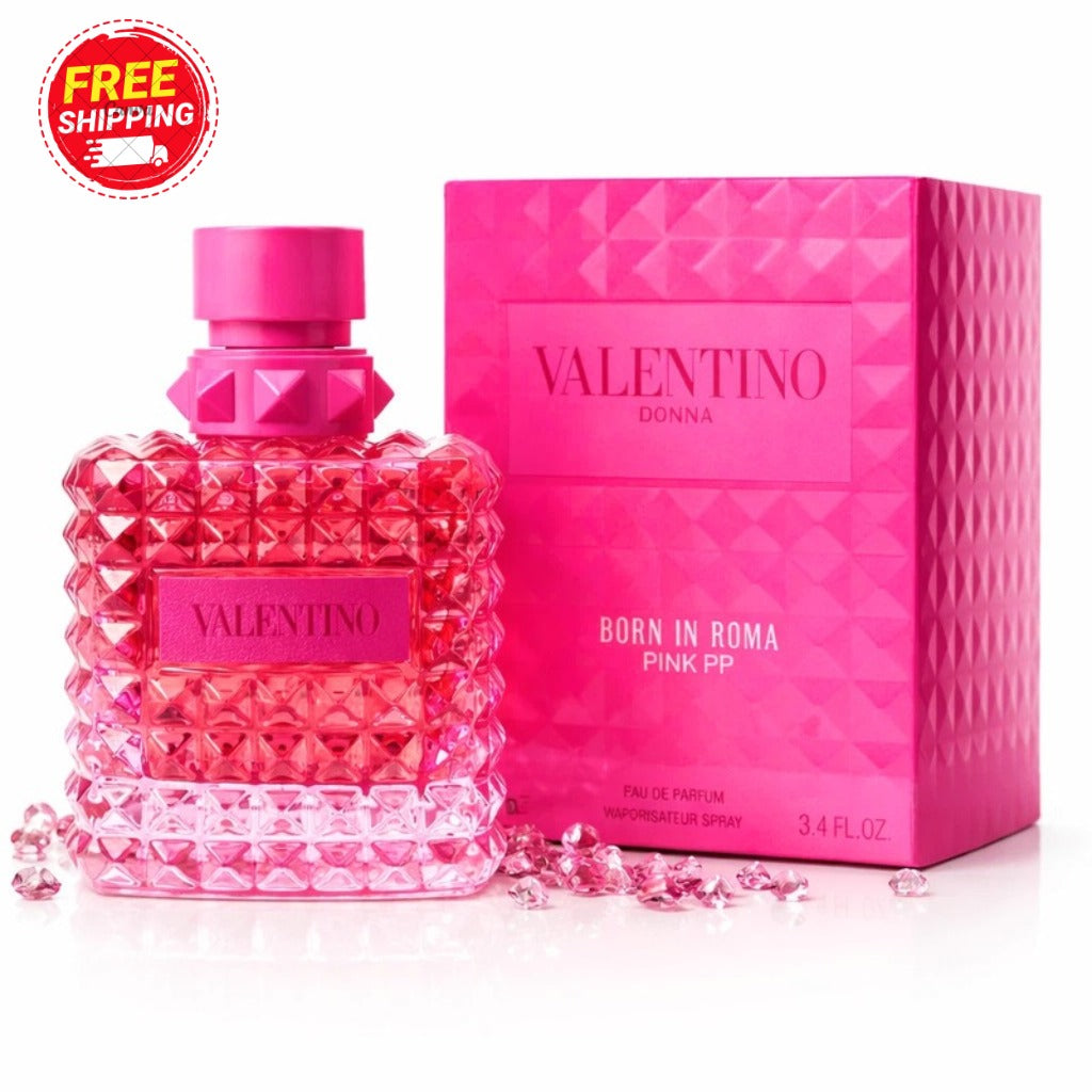 Valentino Donna Born in Roma Pink PP Eau de Parfum for Women – 3.4 oz (100 ml) Spray