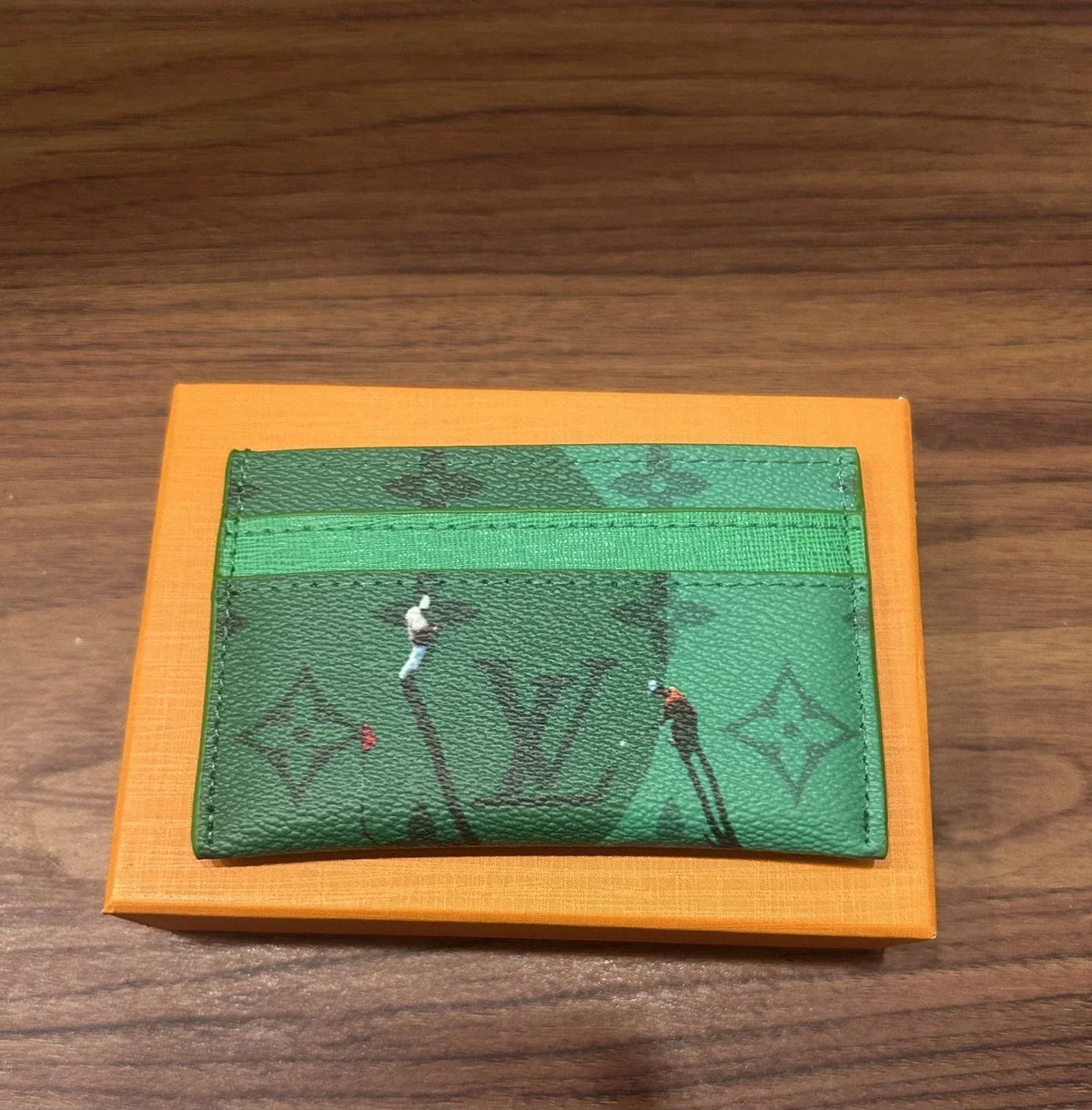 Louis Vuitton Golf Green Card Holder | Luxury Leather Card Wallet