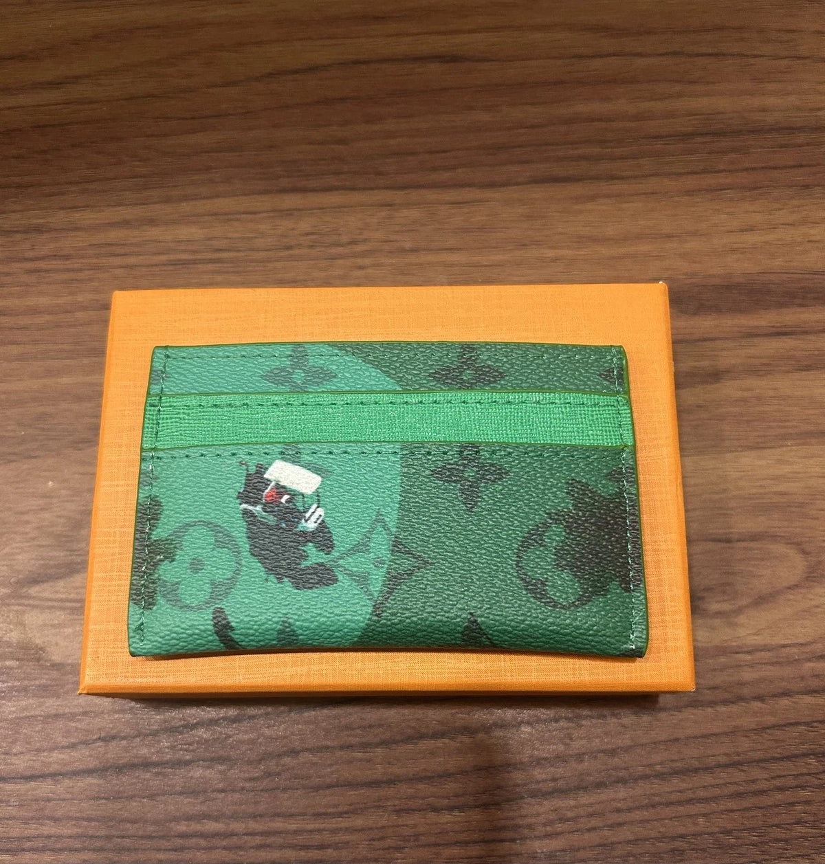 Louis Vuitton Golf Green Card Holder | Luxury Leather Card Wallet