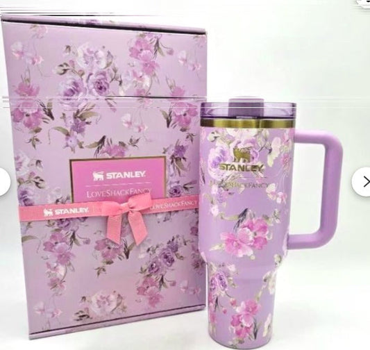 Stanley X Love Shack Fancy Cup 40 oz - Happy Thoughts Quencher Rosa Beaux Purple