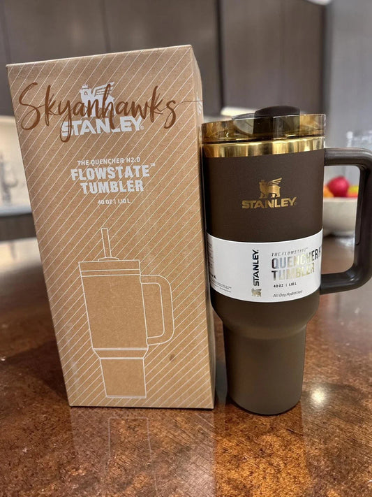 Stanley Chocolate Gold Quencher 40oz Tumbler Flowstate H2.0 Factory Sealed