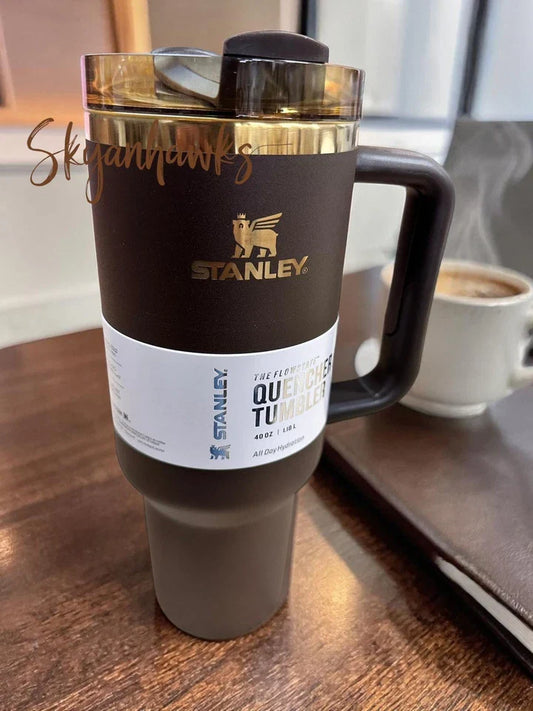 Stanley Chocolate Gold Quencher 40oz Tumbler Flowstate H2.0 Factory Sealed
